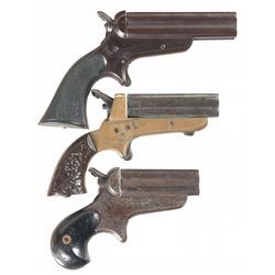 Three Sharps Patent Pepperbox Pistols