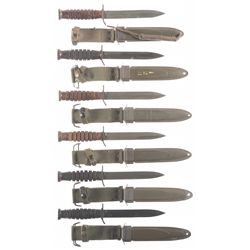 Six U.S. Fighting Knives