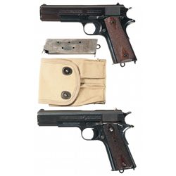 Two Colt Semi-Automatic Pistols