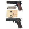 Image 1 : Two Colt Semi-Automatic Pistols