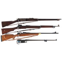 Four Bolt Action Rifles