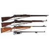 Image 1 : Four Bolt Action Rifles