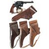 Image 1 : Colt U.S. Army Model 1917 Double Action Revolver with Lanyard and Four Holsters