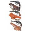 Image 1 : Three U.S. Military Double Action Revolvers with Holsters