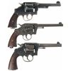Image 2 : Three U.S. Military Double Action Revolvers with Holsters