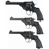 Image 1 : Three Webley & Scott Double Action Revolvers