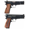 Image 2 : Two Belgian Browning High Power Semi-Automatic Pistols