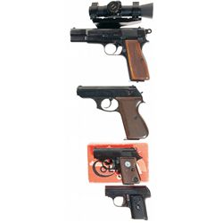 Four Semi-Automatic Pistols