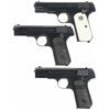 Image 1 : Collector's Lot of Three Colt Semi-Automatic Pistols