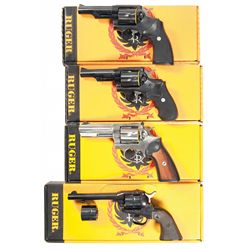 Four Boxed Ruger Revolvers