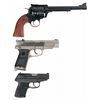 Image 2 : Two Semi-Automatic Pistols and One Single Action Revolver with Cases