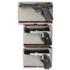 Image 1 : Three Browning Semi-Automatic Pistols with Cases