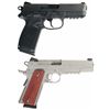 Image 2 : Two Railed Semi-Automatic Pistols with Cases