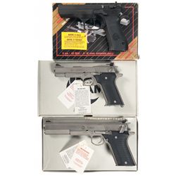 Three Boxed Semi-Automatic Pistols