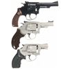 Image 2 : Three Smith & Wesson Revolvers A) Smith & Wesson Model 34 Revolver with Case