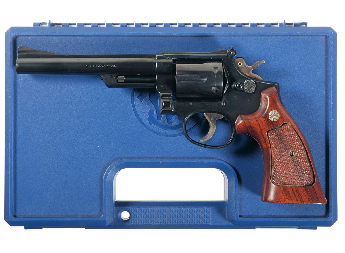 Model 53 Smith & Wesson Model 53 Double Action Revolver with Case and Cylinder ...