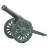 Image 1 : One all Metal Breech Loading Signal Cannon with a 9 inch 64 Caliber Barrel Mounted on a Two Wheel Ca