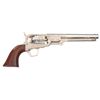 Image 2 : Cased Custom Engraved Inscribed Silver Plated Colt Model 1851 Navy Percussion Revolver