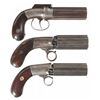 Image 1 : Three Double Action Pepperboxes