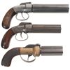 Image 1 : Three Pepperbox Pistols