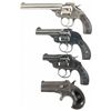 Image 1 : Three Double Action Revolvers and a Derringer