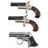 Image 2 : Remington Derringer and Cased Pair of Cased Colt Derringers