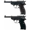 Image 1 : Two Walther P38 Semi-Automatic Pistols