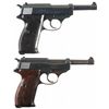 Image 2 : Collector's Lot of Two Walther P38 Semi-Automatic Pistols