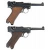 Image 2 : Two Luger Semi-Automatic Pistols