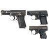 Image 1 : Collector's Lot of Three Mauser Semi-Automatic Pocket Pistols