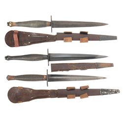 Three Daggers with Scabbards