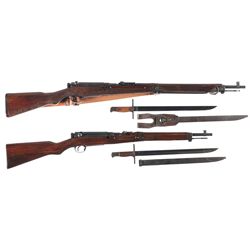 Two Japanese Bolt Action Longarms