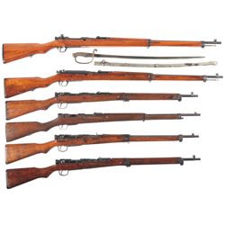 Six Japanese Bolt Action Rifles