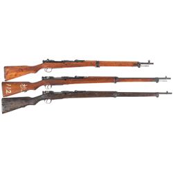 Three Japanese Bolt Action Rifles