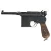 Image 1 : Mauser 1920 Rework Red Nine Broomhandle Semi-Automatic Pistol with Manual