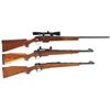 Image 1 : Three Bolt Action Rifles