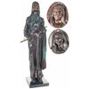 Image 1 : One Indian Themed Bronze Statue and Two Bronze Wall Plaques