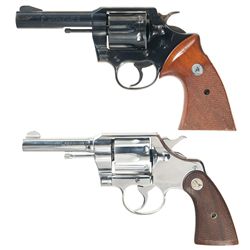 Two Colt Double Action Revolvers