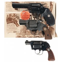 Three Colt Double Action Revolvers