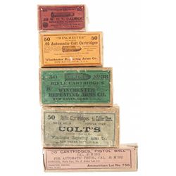Grouping of Vintage Boxed Ammunition