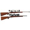 Image 1 : Two Scoped Ruger Model 22/77 Bolt Action Rifles