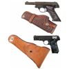 Image 1 : Two Semi-Automatic Pistols with Holsters