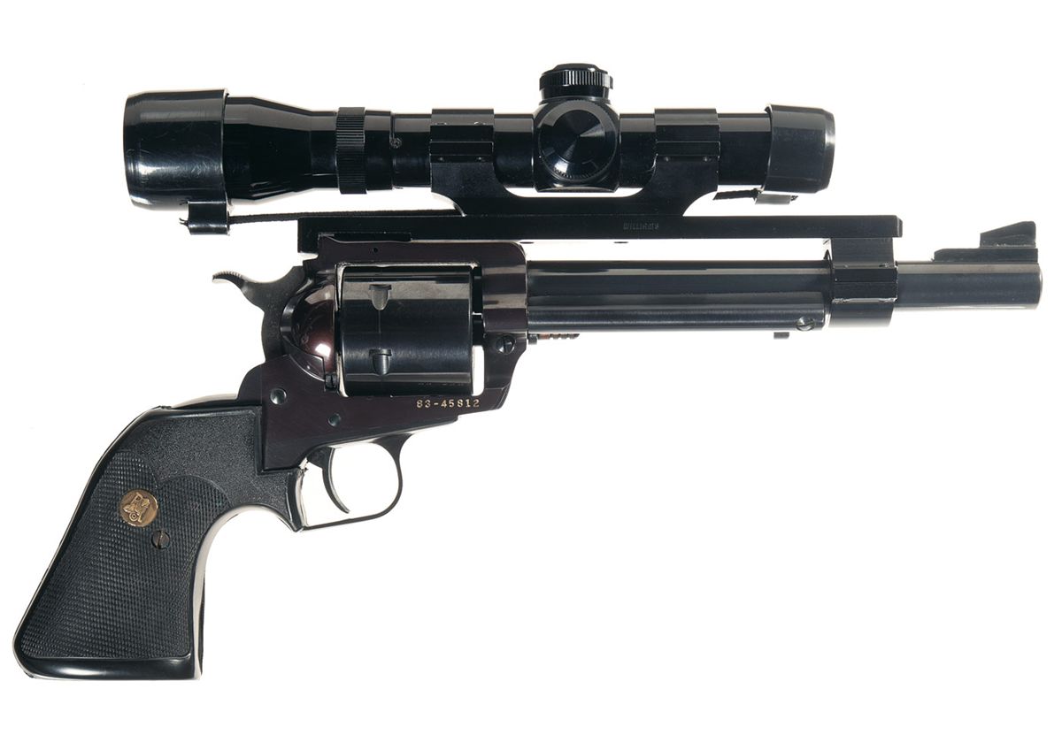 Ruger Super Blackhawk Single Action Revolver With Case Scope And Holster ruger-super-blackhawk-single-action-revolver-with-case-scope-and-holster