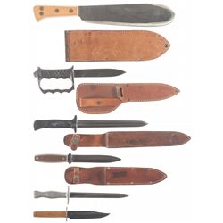 Five Martial/Fighting Knives