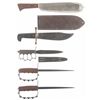 Image 1 : One Corpsman's Knife and Four Fighting Knives