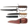 Image 1 : Two WWI Trench Knives with Sheaths