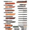 Image 1 : Grouping of U.S. Bayonets and Fighting Knives