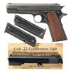 Image 1 : Early Colt Government Model Semi-Automatic Pistol with .22 Caliber Conversion Kit