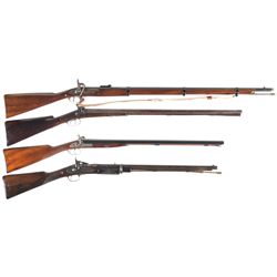 Four Antique Long Guns