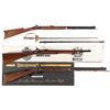 Image 1 : Three Percussion Rifles with Sword and 5 Bayonets